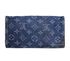 Louis Vuitton Denim Amelia Wallet, back view